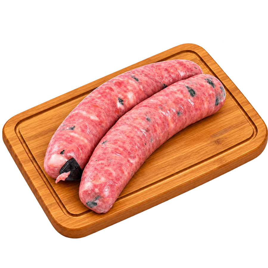 Linguiça com rúcula