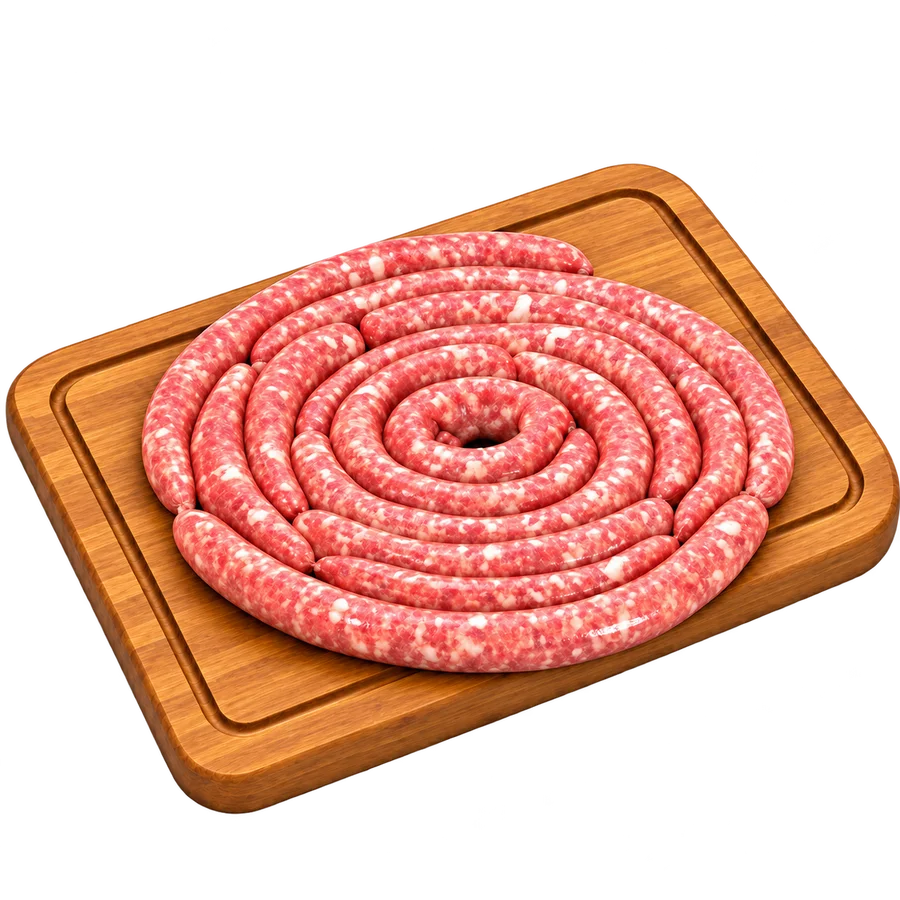 Linguiça fina de pernil